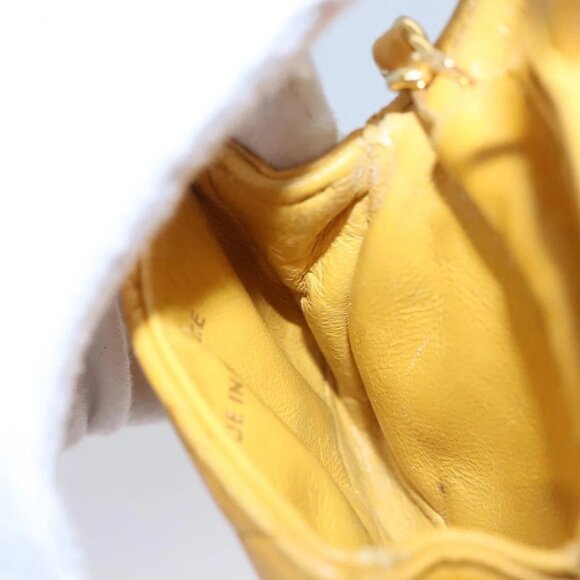 CHANEL Mini Mini Matelasse Charm Lamb Skin Yellow CC - Picture 14 of 16